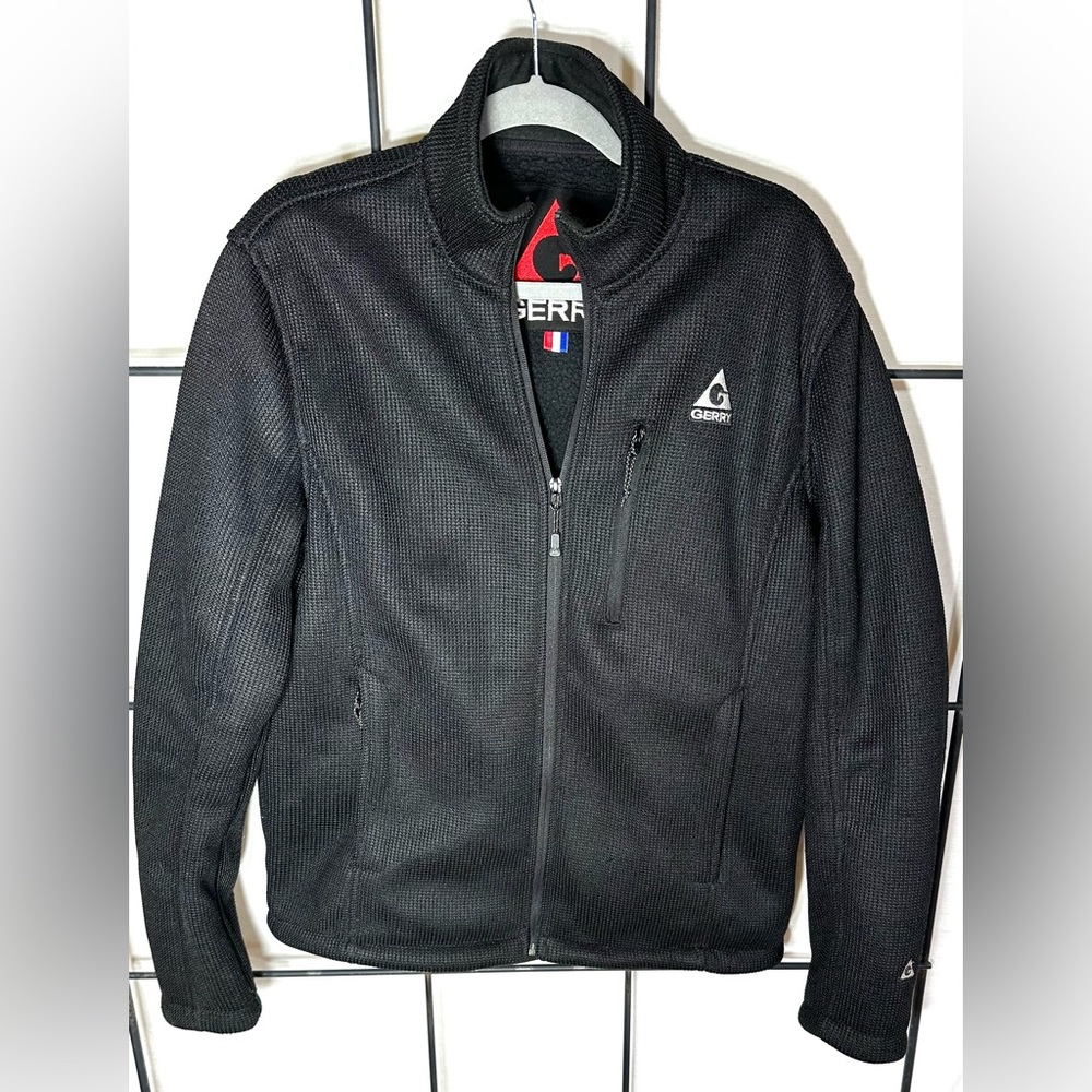 Mens Gerry black weave jacket M
